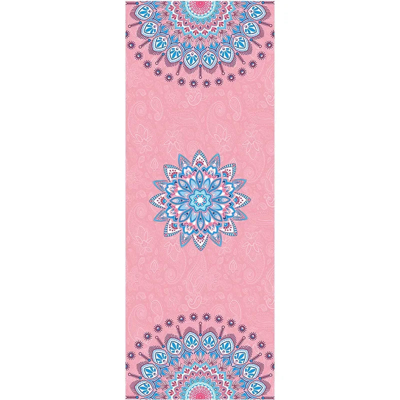 Folding Suede Yoga Mat  Thick Non-Slip Travel | FitNest UK