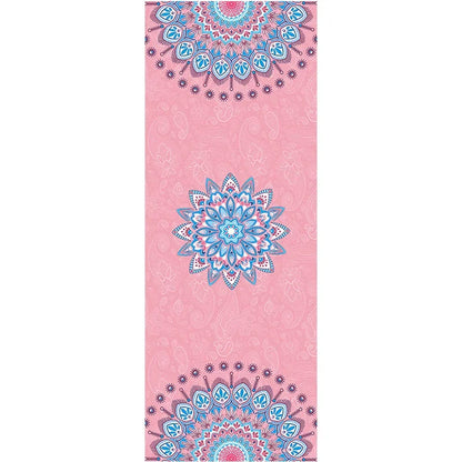 Folding Suede Yoga Mat  Thick Non-Slip Travel | FitNest UK