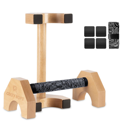 Wooden Push-Up Bar Stands - Non-Slip Handles | FitNest UK