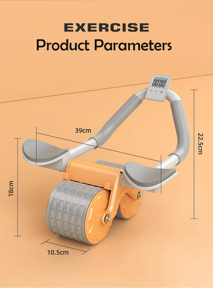Ab Roller w/ Elbow Support & Counter | FitNest UK
