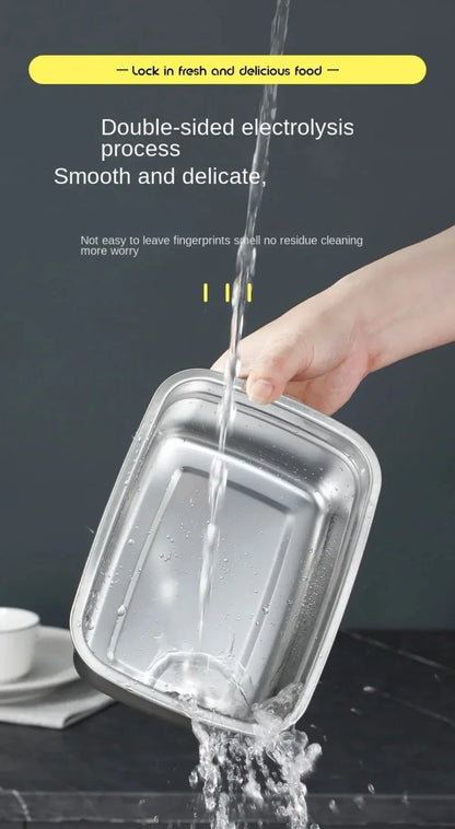 Stainless Steel Camping Lunch Box  Leakproof | FitNest UK