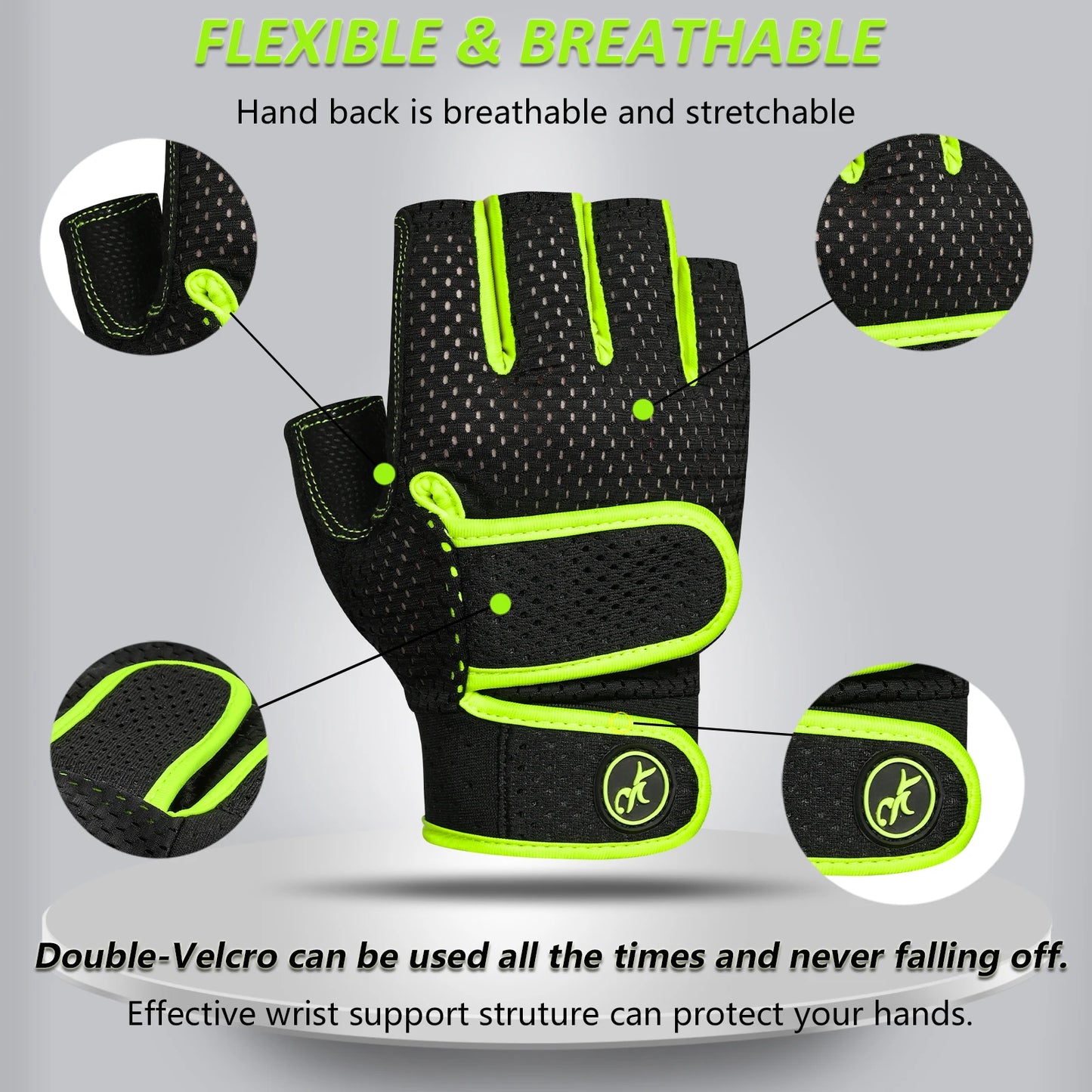 MOREOK Half-Finger Workout Gloves | FitNest UK