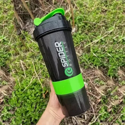 3-Layer Protein Shaker 550ml  Storage & Scale | FitNest UK