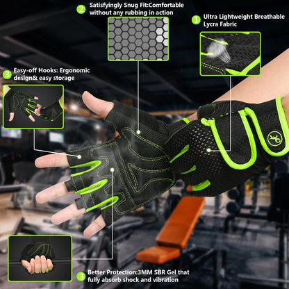 MOREOK Half-Finger Workout Gloves | FitNest UK