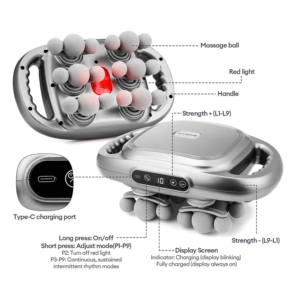 42-Head Massage Gun  Deep Tissue | FitNest UK
