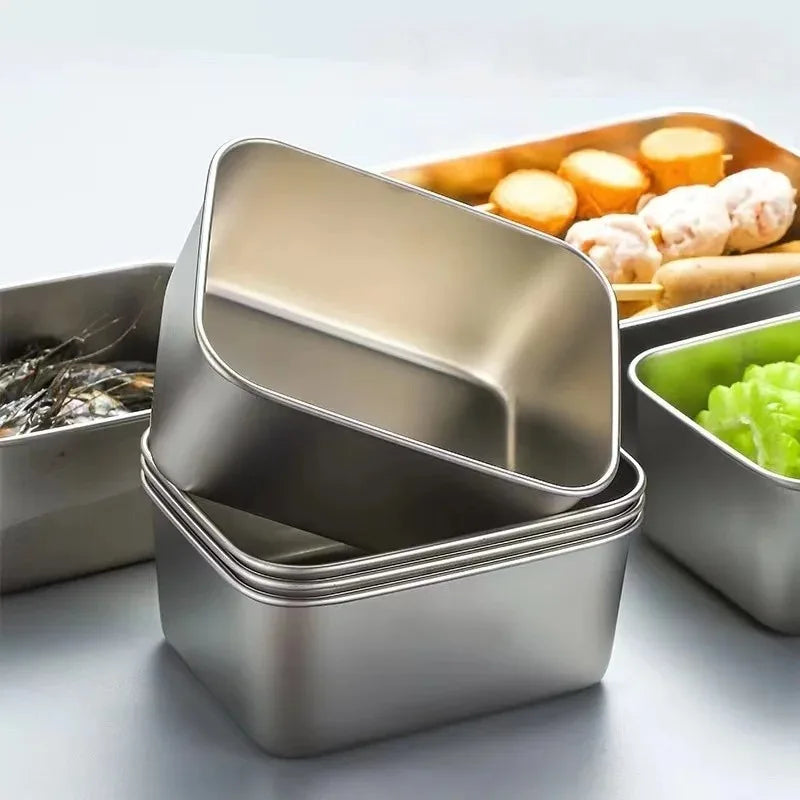 Stainless Steel Food Storage Box Set | FitNest UK