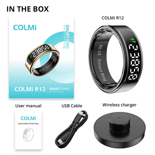 R12 Smart Ring  Waterproof Health Ring | FitNest UK