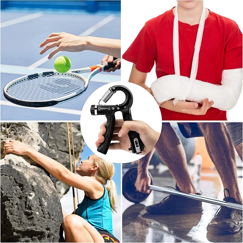 Adjustable Hand Grip Strengthener w/ Counter | FitNest UK