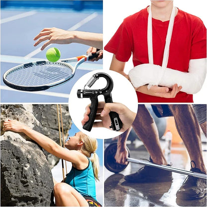Adjustable Hand Grip Strengthener w/ Counter | FitNest UK