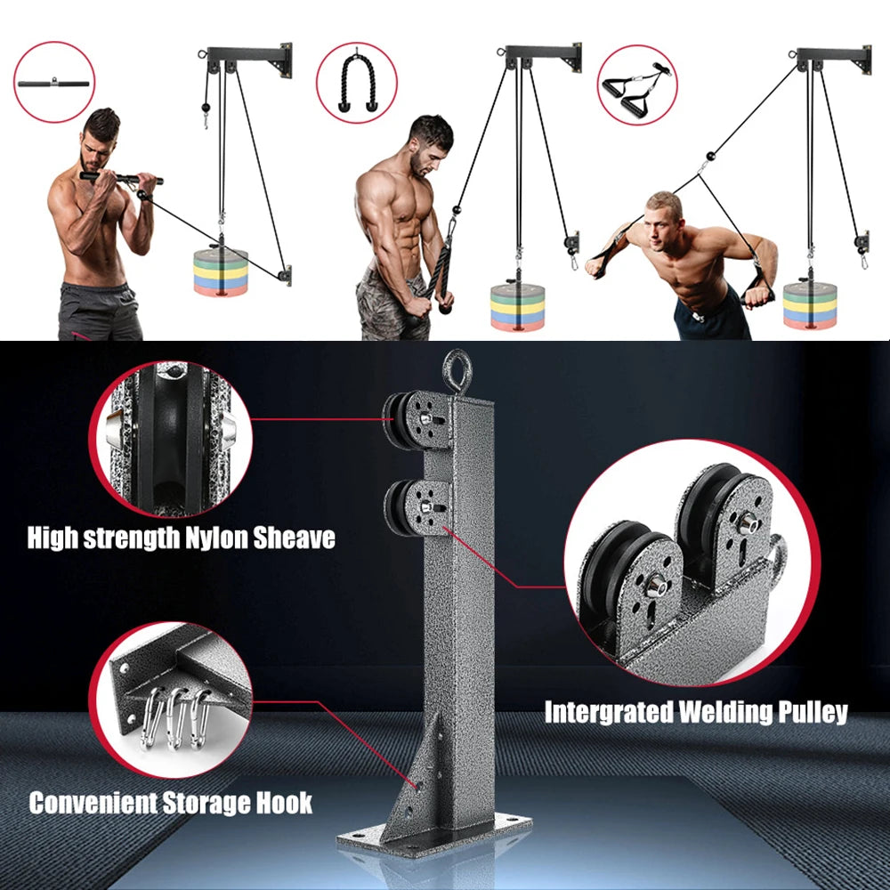 Wall-Mounted Pulley Cable System - Home Gym | FitNest UK