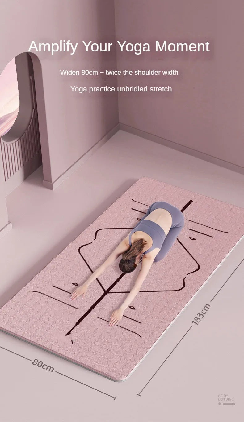 Natural Rubber Yoga Mat  Non-Slip | FitNest UK