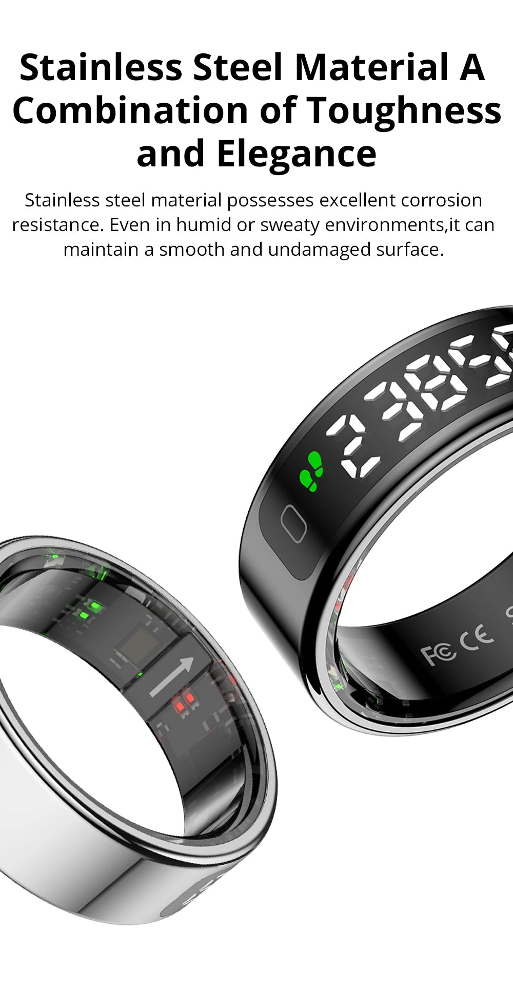 R12 Smart Ring  Waterproof Health Ring | FitNest UK