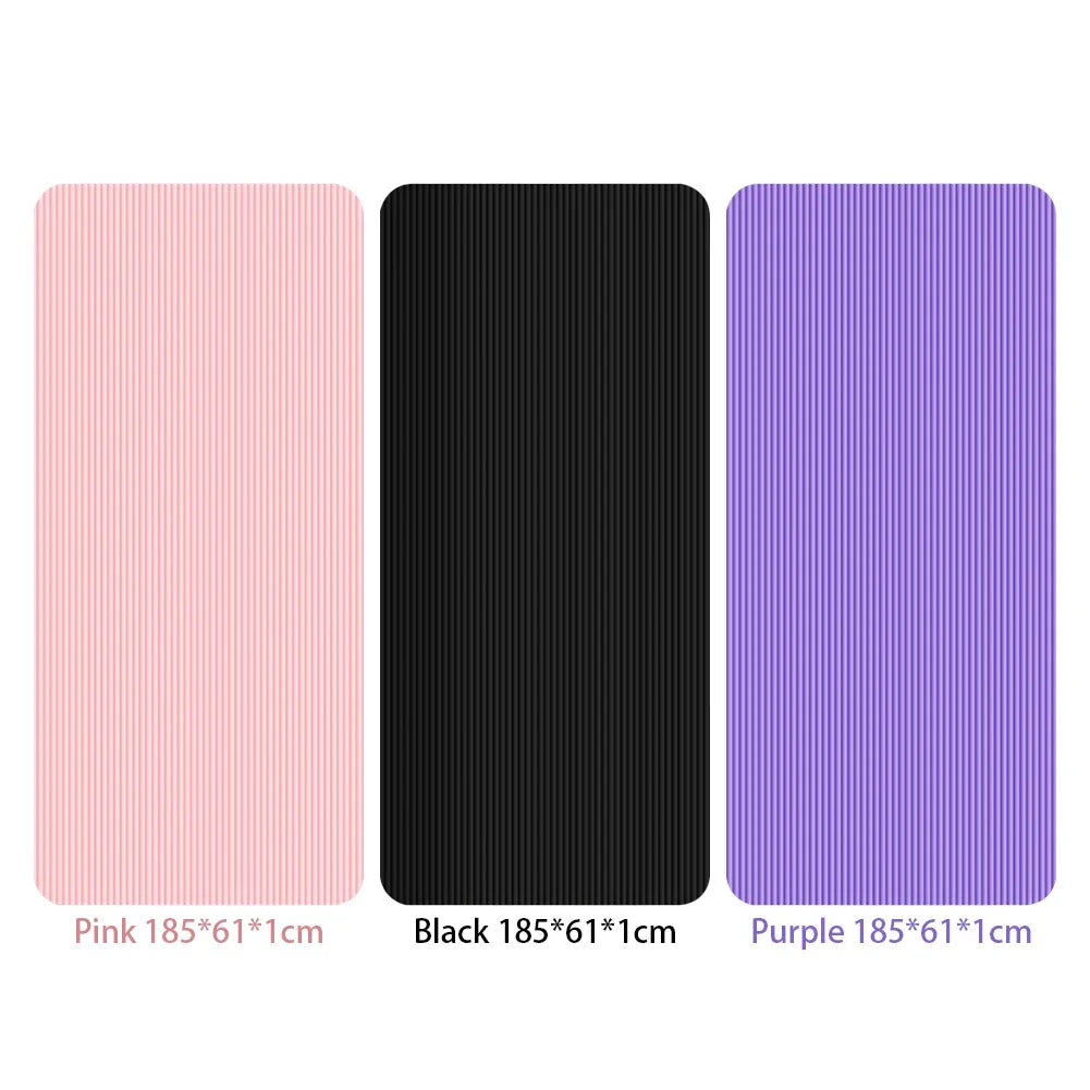 Thick Non-Slip Yoga Mat – Solid Color Fitness Exercise Mat for Home Gym & Workouts – FitNest UK