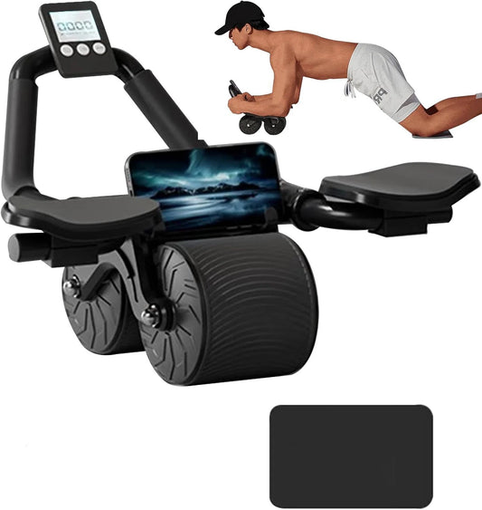 Ab Roller w/ Elbow Support & Counter | FitNest UK