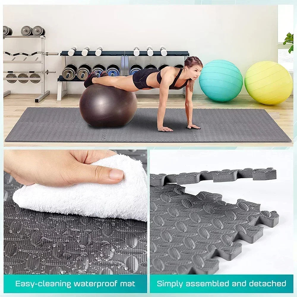 Puzzle Fitness Mat Set  EVA Interlocking Tiles | FitNest UK
