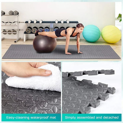 Puzzle Fitness Mat Set  EVA Interlocking Tiles | FitNest UK