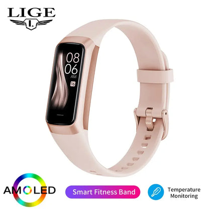LIGE AMOLED Smartwatch  Waterproof Fitness | FitNest UK