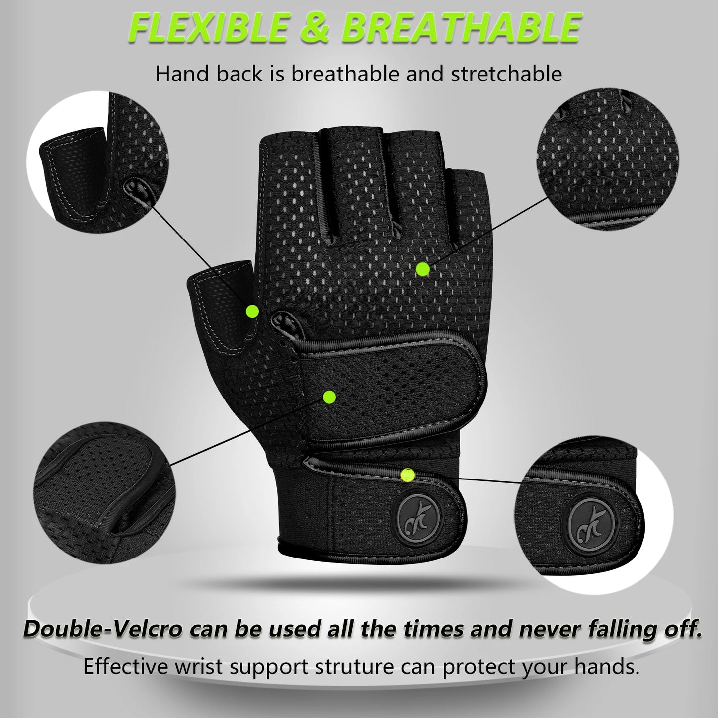 MOREOK Half-Finger Workout Gloves | FitNest UK