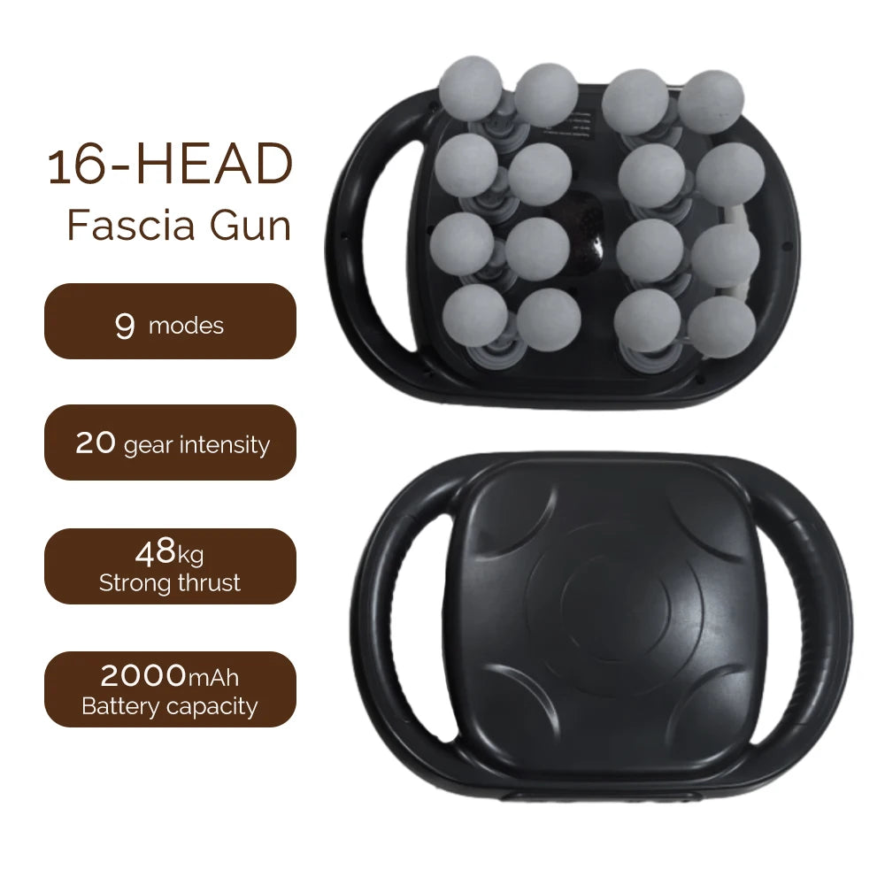 42-Head Massage Gun  Deep Tissue | FitNest UK