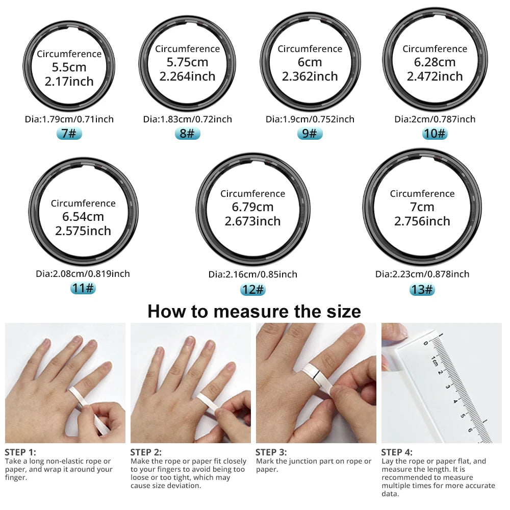 R12 Smart Ring  Waterproof Health Ring | FitNest UK