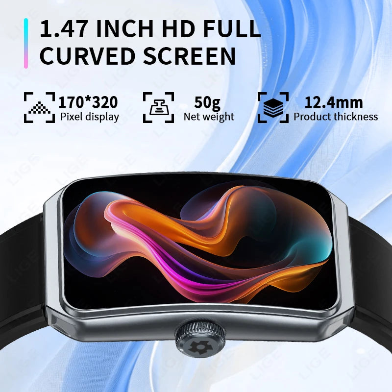 LIGE Smartwatch  Bluetooth & Fitness Tracker | FitNest UK