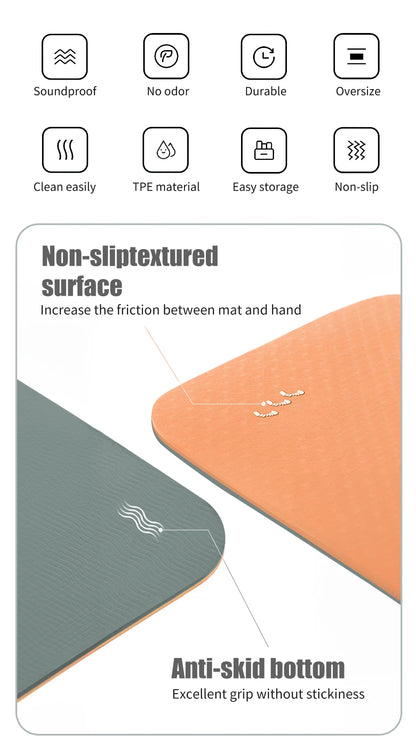 WESTTUNE Eco Yoga Mat - Non-Slip Exercise | FitNest UK