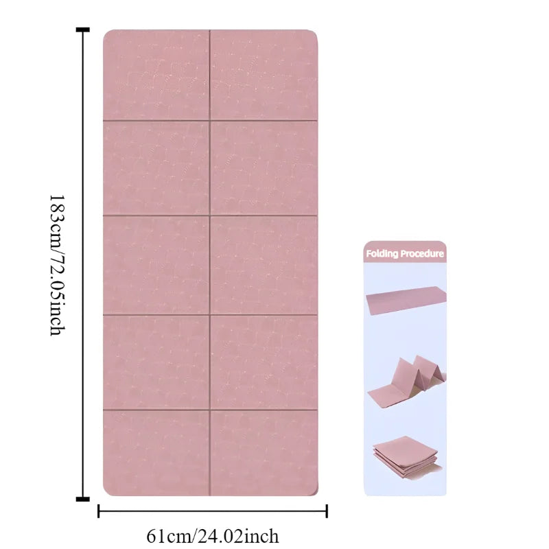 Foldable Yoga Mat  Eco-Non-Slip Travel | FitNest UK