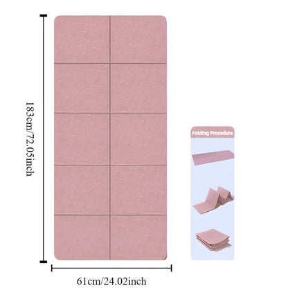 Foldable Yoga Mat  Eco-Non-Slip Travel | FitNest UK