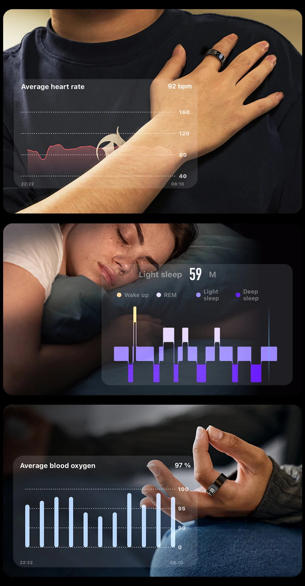 R12 Smart Ring  Waterproof Health Ring | FitNest UK