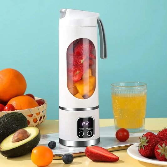Fruit Juicer Blender 450ml  10-Blade USB | FitNest UK