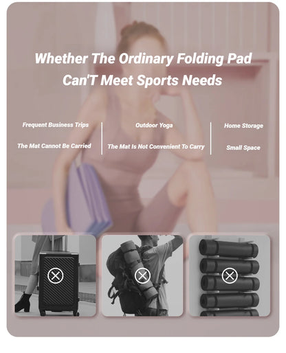 Foldable Yoga Mat  Eco-Non-Slip Travel | FitNest UK