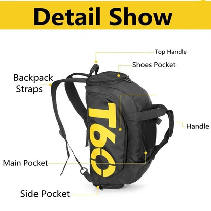 Large Capacity Gym & Travel Sports Bag -Backpack  | FitNest UK