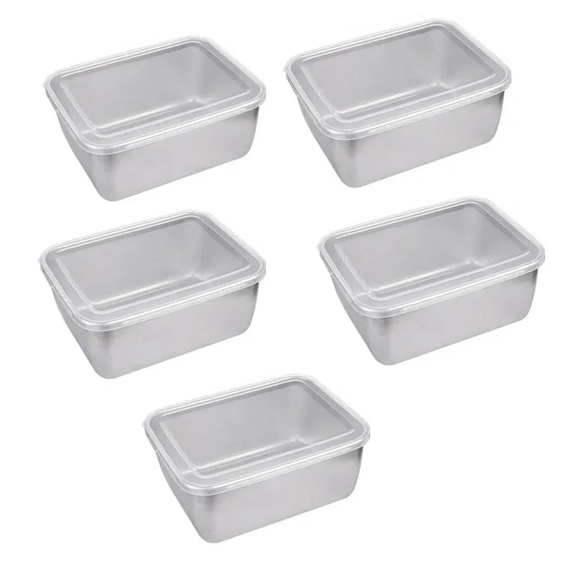 Stainless Steel Food Storage Box Set | FitNest UK