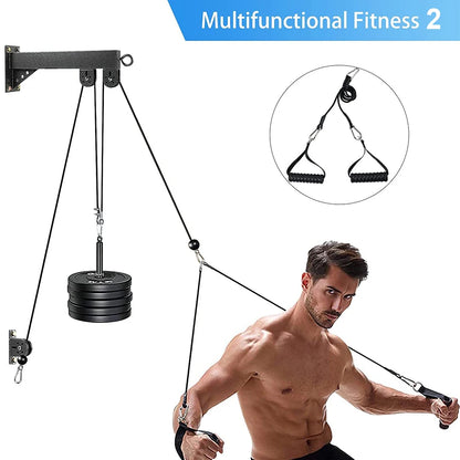 Wall-Mounted Pulley Cable System - Home Gym | FitNest UK