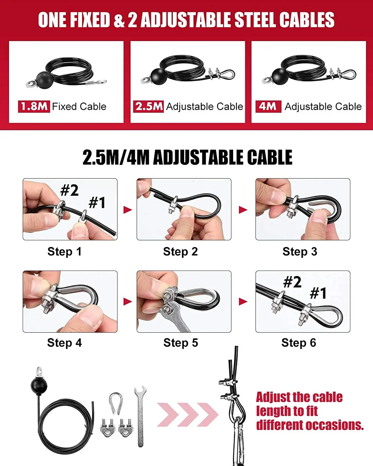 Wall-Mounted Pulley Cable System - Home Gym | FitNest UK