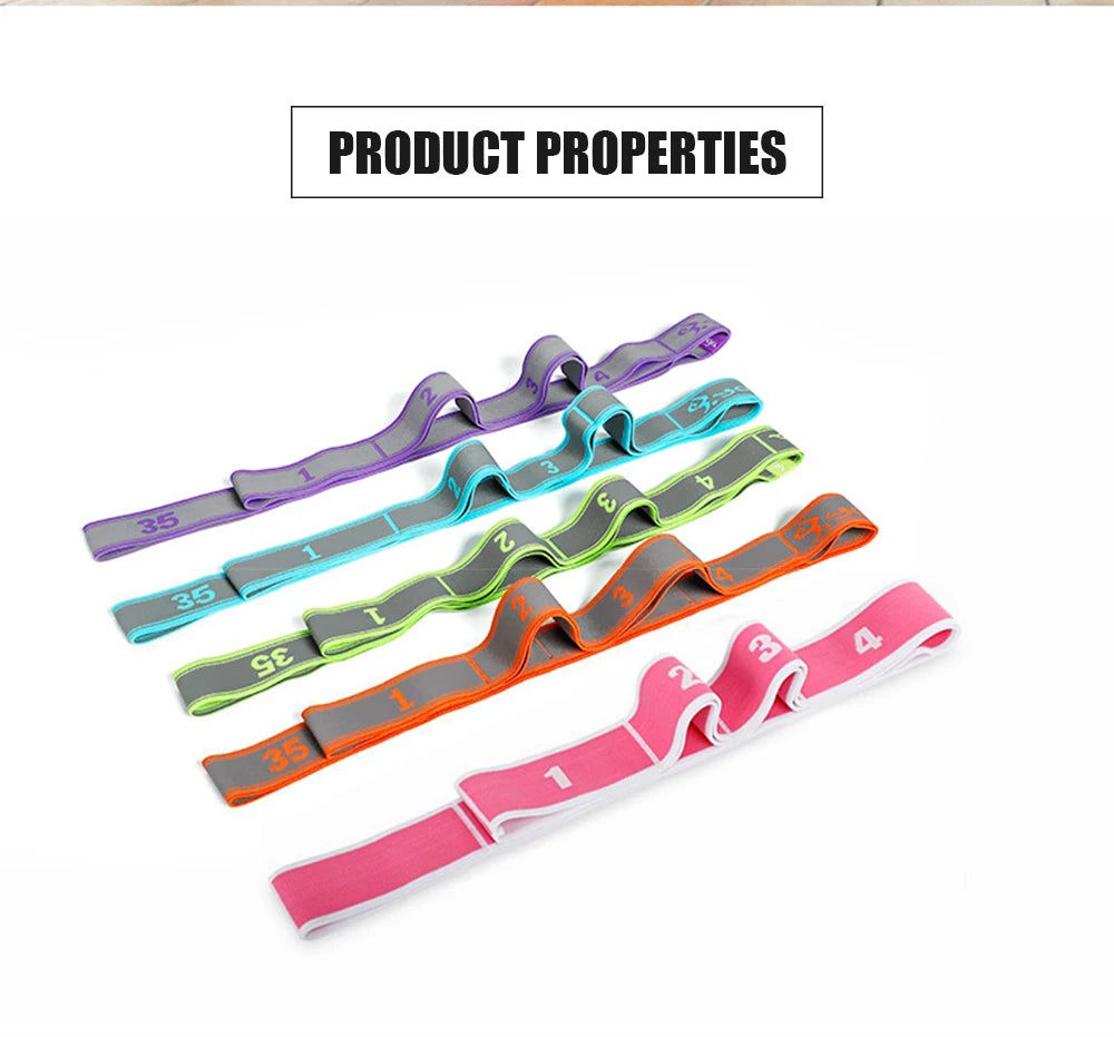 Yoga Resistance Band  Multi-Section Stretch | FitNest UK