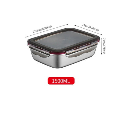 Stainless Steel Lunch Bento Box  Leakproof | FitNest UK