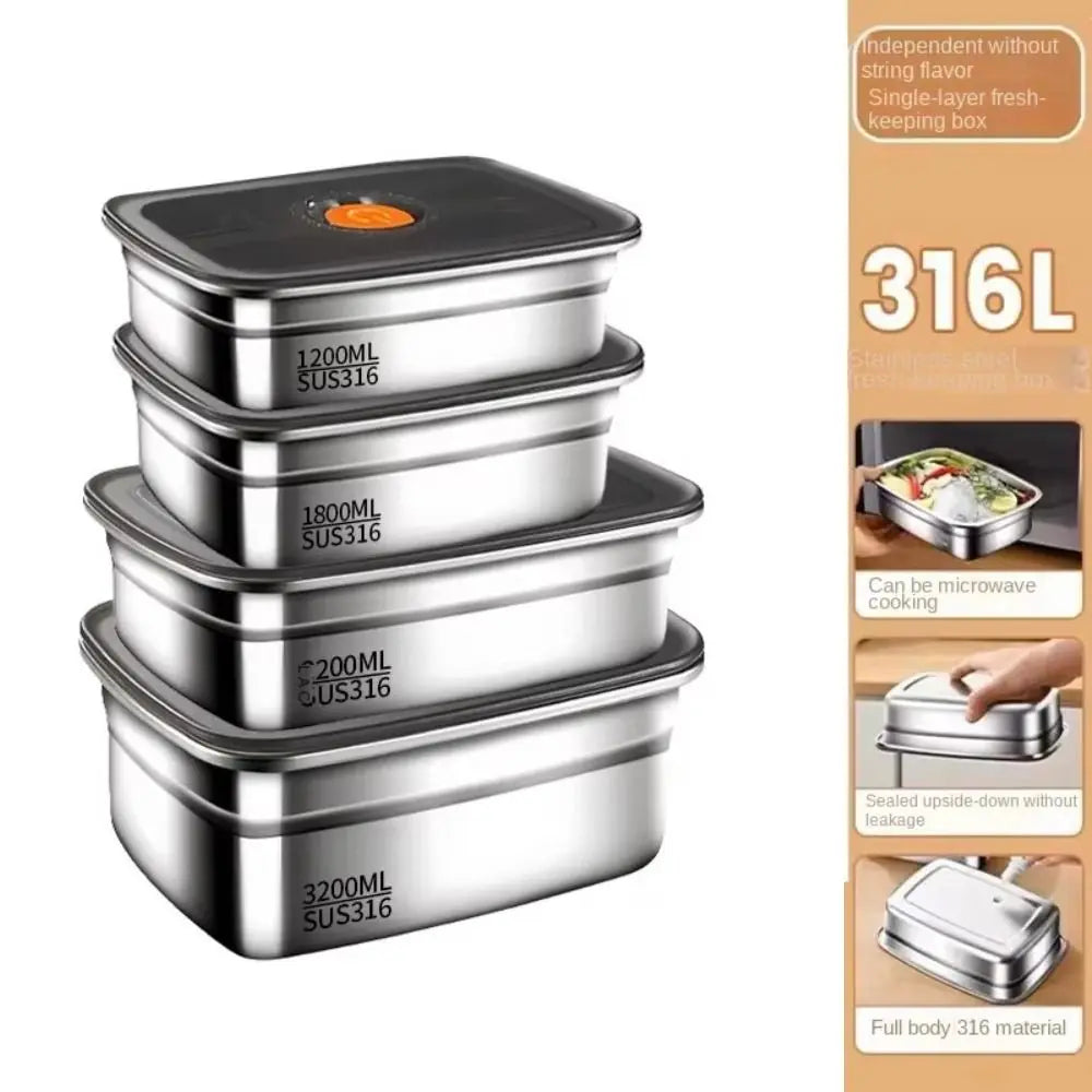 Stainless Steel Camping Lunch Box  Leakproof | FitNest UK