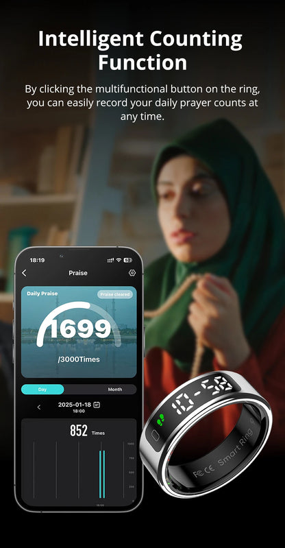 R12 Smart Ring  Waterproof Health Ring | FitNest UK