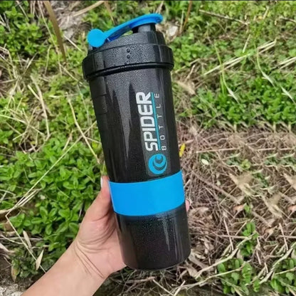 3-Layer Protein Shaker 550ml  Storage & Scale | FitNest UK