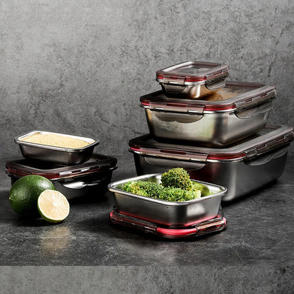 Stainless Steel Lunch Bento Box  Leakproof | FitNest UK