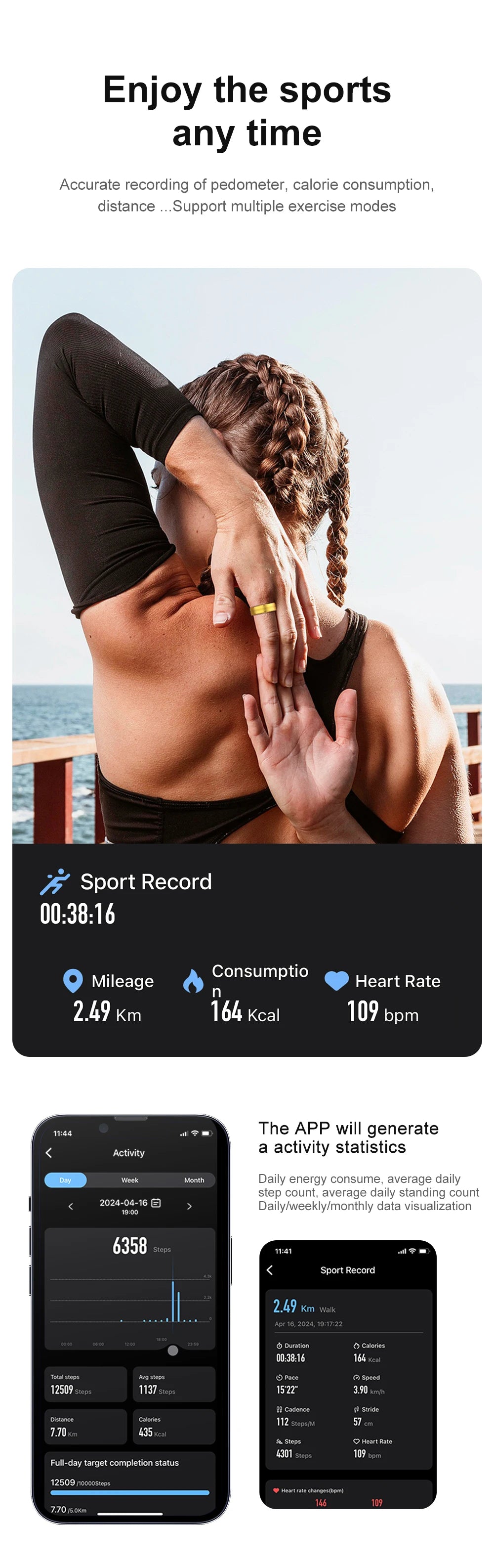 R06 Smart Ring  Heart & Oxygen Monitor | FitNest UK