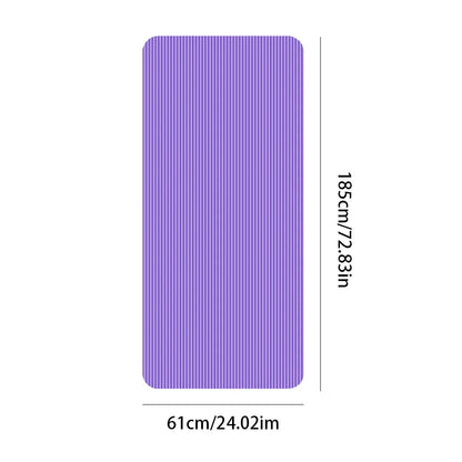 Thick Non-Slip Yoga Mat – Solid Color Fitness Exercise Mat for Home Gym & Workouts – FitNest UK