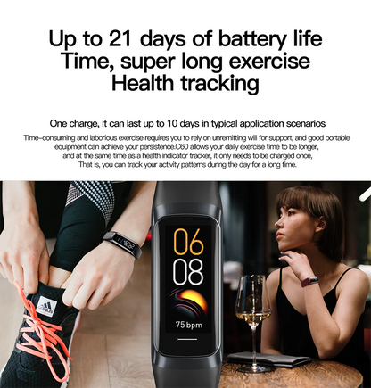 LIGE AMOLED Smartwatch  Waterproof Fitness | FitNest UK