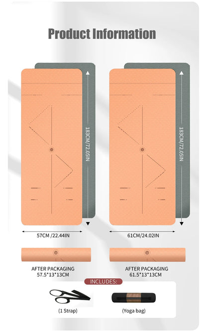 WESTTUNE Eco Yoga Mat - Non-Slip Exercise | FitNest UK