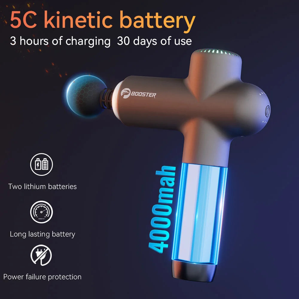 Booster Electric Massage Gun | Deep Tissue Muscle Relief UK