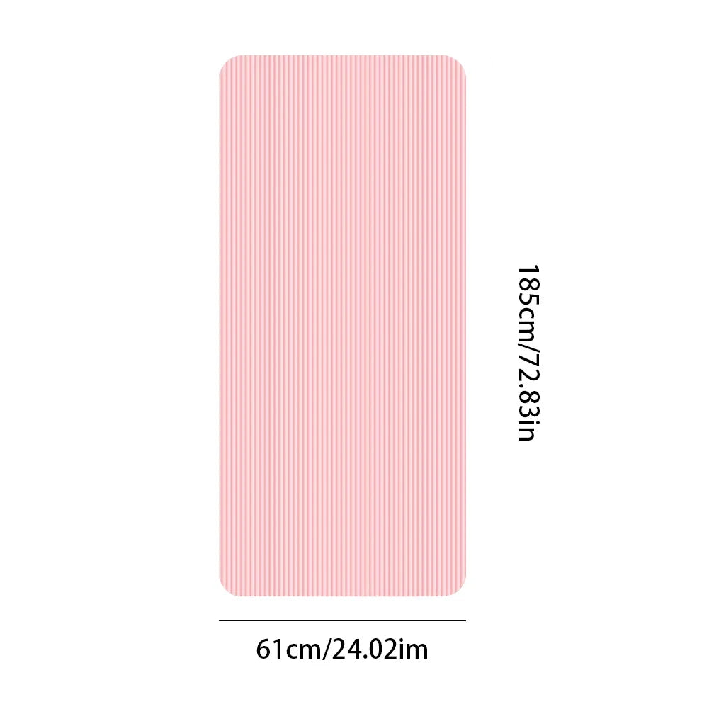 Thick Non-Slip Yoga Mat – Solid Color Fitness Exercise Mat for Home Gym & Workouts – FitNest UK