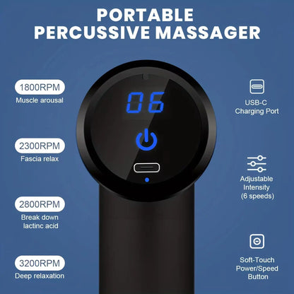 Mini Muscle Massage Gun  Portable Percussion | FitNest UK