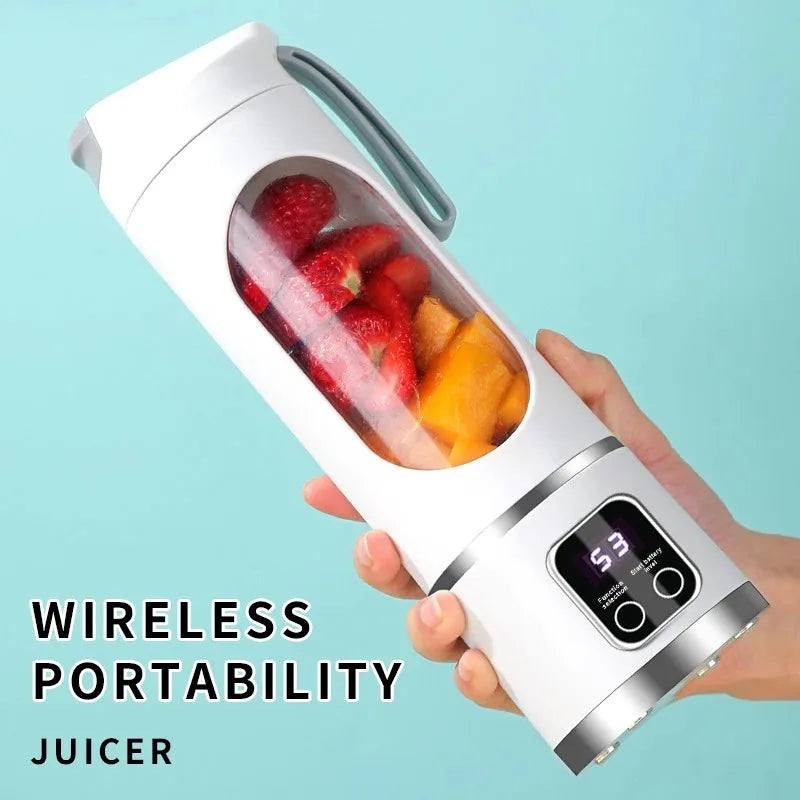Fruit Juicer Blender 450ml  10-Blade USB | FitNest UK
