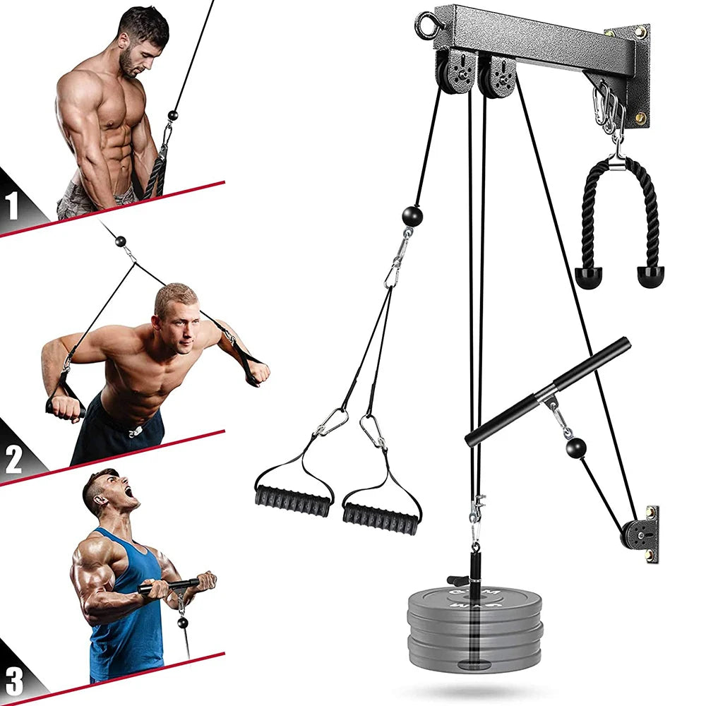 Wall-Mounted Pulley Cable System - Home Gym | FitNest UK